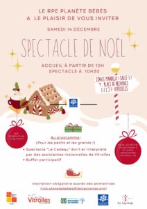 Affiche soirée de Noël 2024 Vitrolles